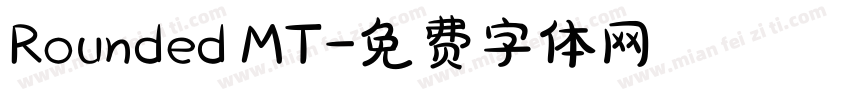 Rounded MT字体转换